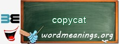 WordMeaning blackboard for copycat